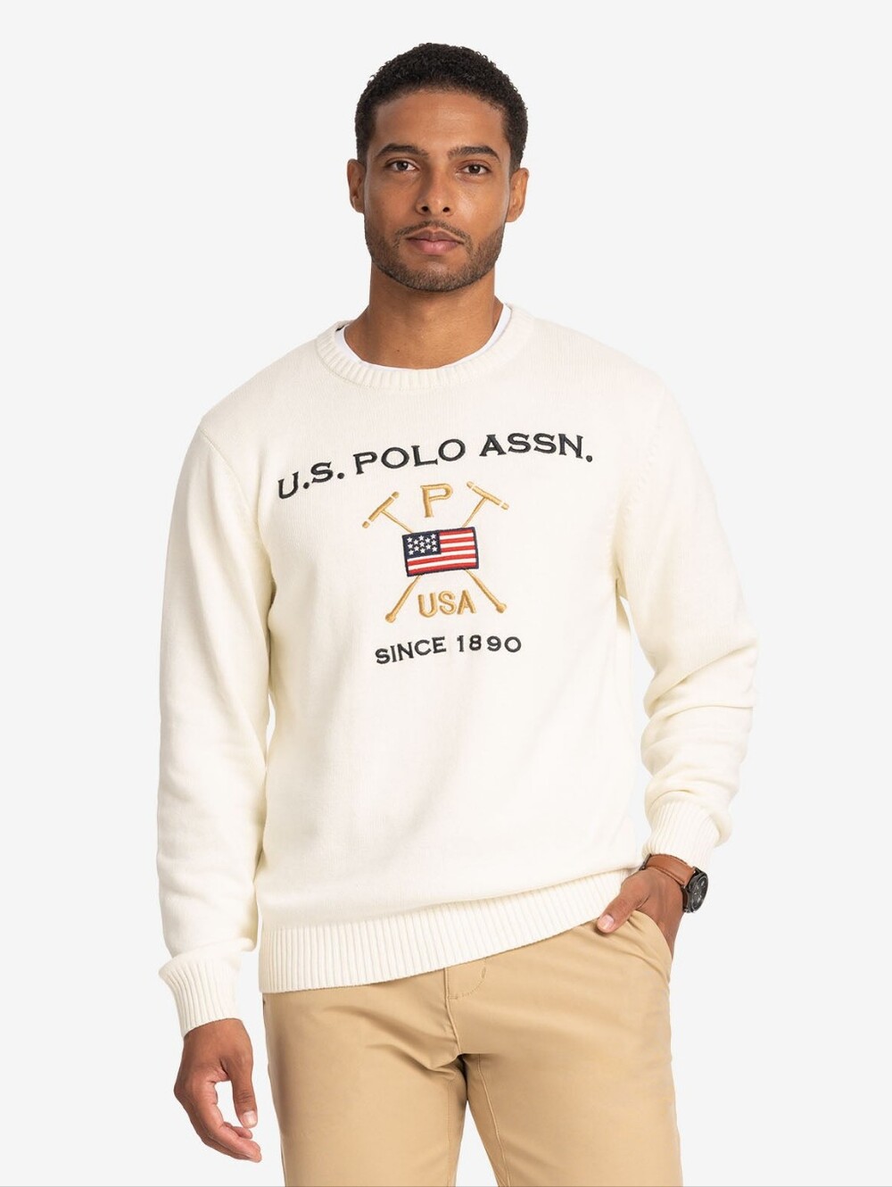 U.S. Polo Assn. USPA MALLET CREW NECK SWEATER XL